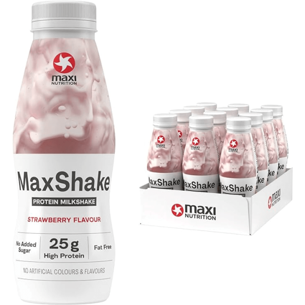 Maxi Nutrition RTD Strawberry 12x330ml Strawberry on Sale