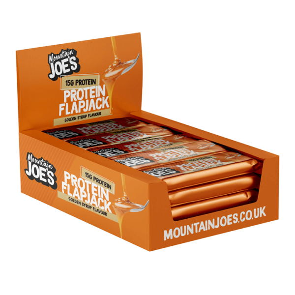 Mountain Joe s Protein Flapjack 16x60g Golden Syrup Discount