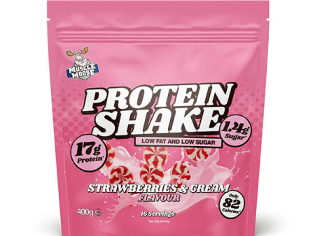 Muscle Moose Protein Shake 400g Strawberries and Cream Sale