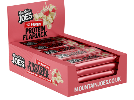 Mountain Joe s Protein Flapjack 16x60g Strawberry White Chocolate Online Sale