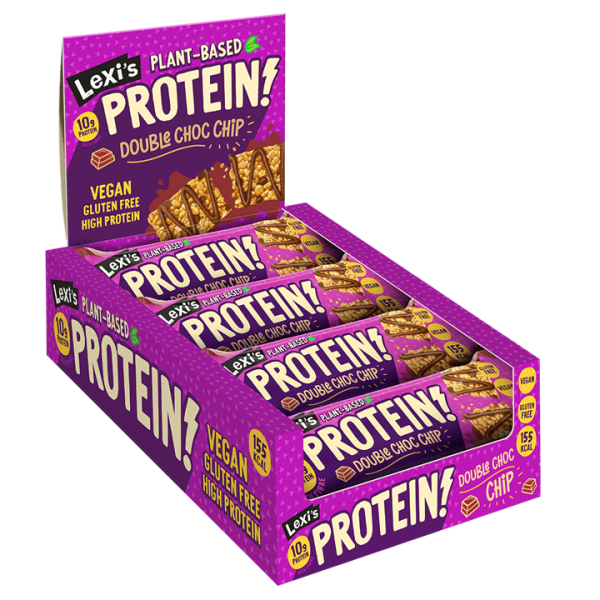 Lexi s Crispy Protein Bars 12x40g Double Choc Chip For Cheap