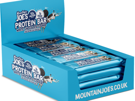 Mountain Joe s Protein Bar 12x35g White Chocolate Cookie Cream Online Sale