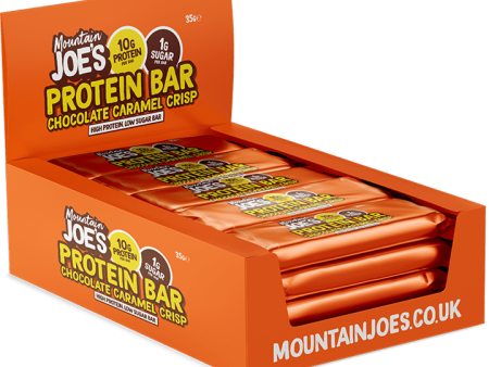 Mountain Joe s Protein Bar 12x35g Chocolate Caramel Crisp Fashion