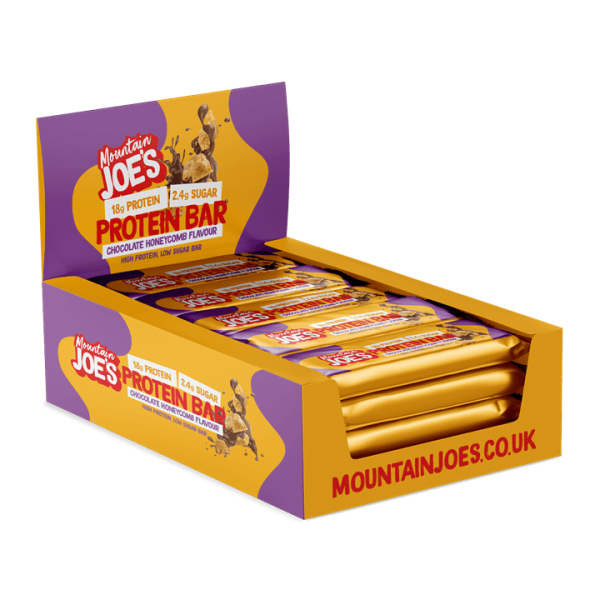 Mountain Joe s Protein Bar 12x55g Chocolate Honeycomb For Cheap