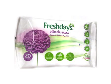 Freshdays Intimate Wipes 20 on Sale