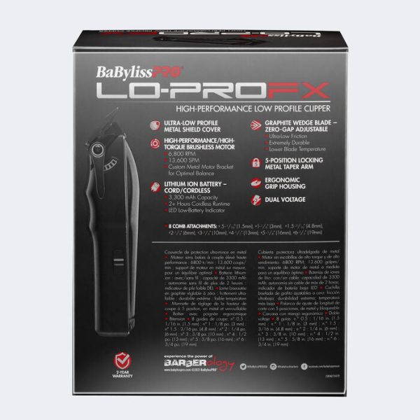 BaBylissPro - Lo-ProFX High-Performance Low-Profile Clipper Hot on Sale