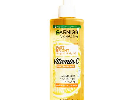 Garnier Fast Bright Vitamin C Brightening Purifying Face Gel Wash 400 ML Online Hot Sale