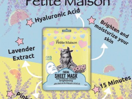 Petite Maison Facial Sheet Mask 25mlBrightening Hot on Sale