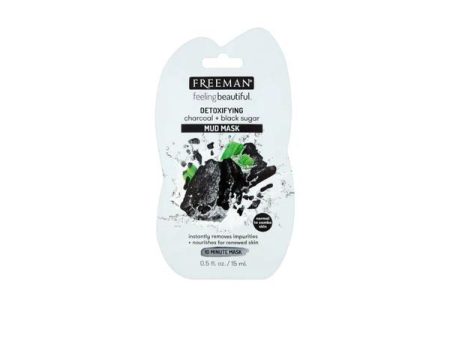 Freeman Sachet Detoxifying Charcoal & Black Sugar Mud Mask 15ml Fashion