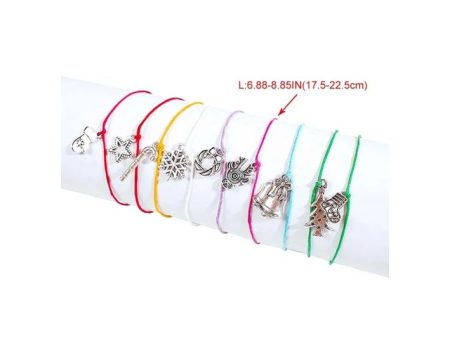 Christmas Tree & Bell Charm Bracelet Supply