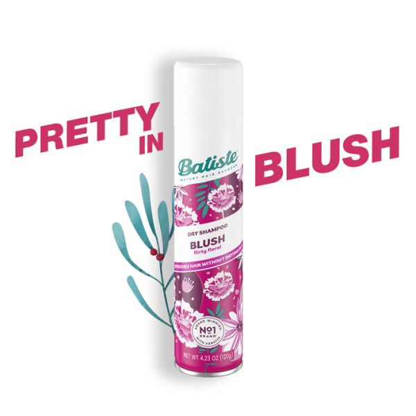 Batiste Dry Shampoo Instant Hair Refresh Blush 200 ML +FREE Loufa Fashion