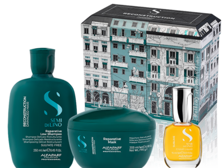 Alfaparf Milano - Semi di Lino Reconstruction Reparative Gift Set For Sale