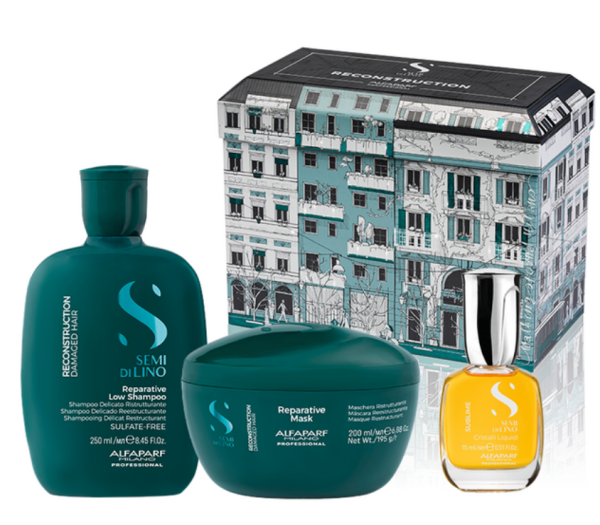 Alfaparf Milano - Semi di Lino Reconstruction Reparative Gift Set For Sale