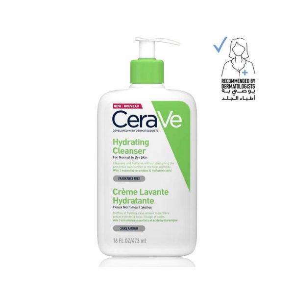 CeraVe Hydrating Cleanser For Normal to Dry Skin 473ml Fashion