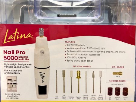 Latina - Electric Nail File Nail Pro 5000 Online Sale