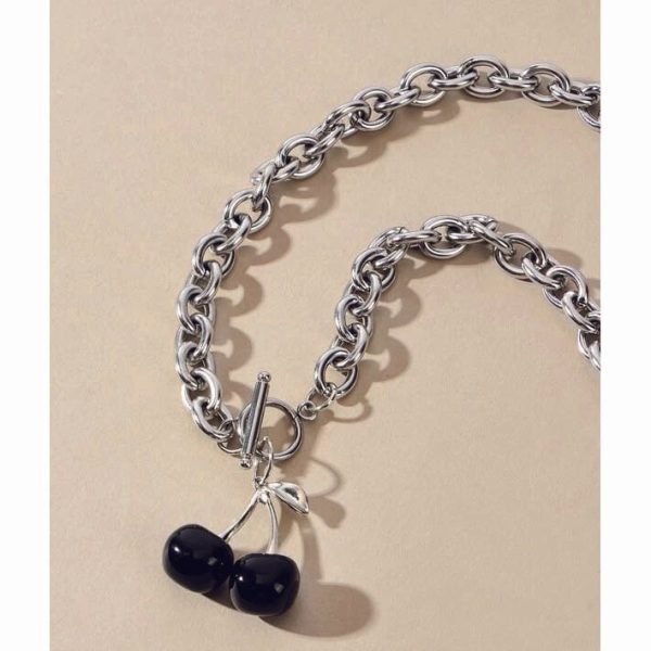 Cherry Charm Chain Necklace Online Sale