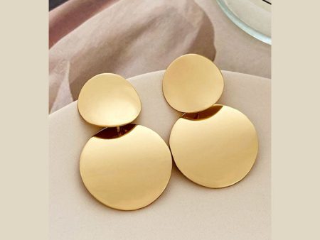 Stainless Steel Round Drop Earrings Online