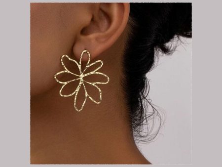 Flower Design Stud Earrings For Cheap