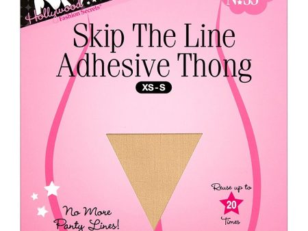 Hollywood - Skip The Line Adhesive Thong Hot on Sale