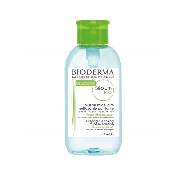 Bioderma Sebium H2O Cleansing Micellar Combination Oily Skin 500 ML For Sale