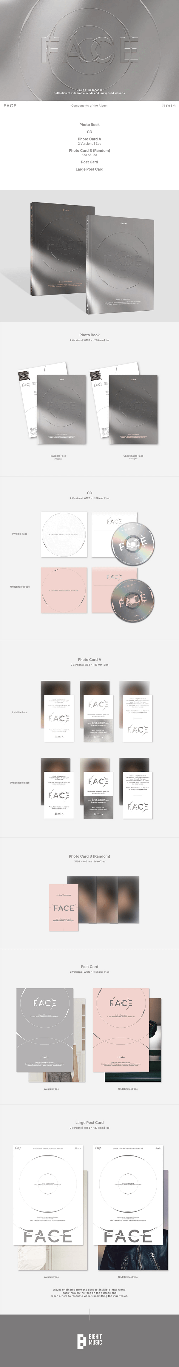 JIMIN - FACE   1st Solo Album Cheap