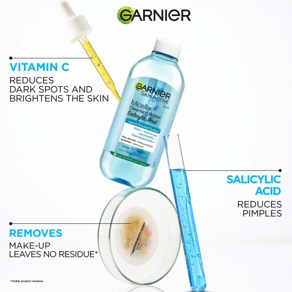 Garnier Micellar Cleansing Water With Salicylic Acid 400ML Online Sale