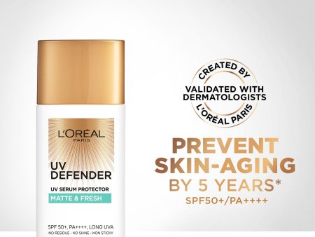 L Oreal Paris UV Defender Sunscreen SPF50+ PA++++  - Shine Control Online Sale