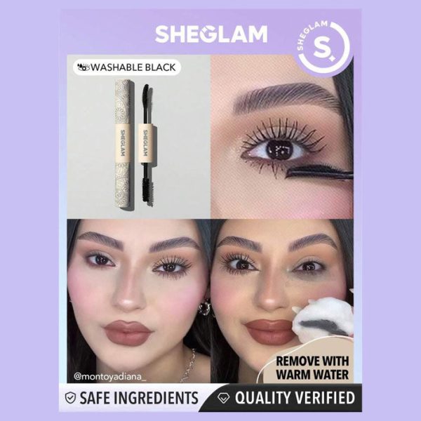 Sheglam All-In-One Volume & Length Mascara Washable Black 2 In 1 on Sale