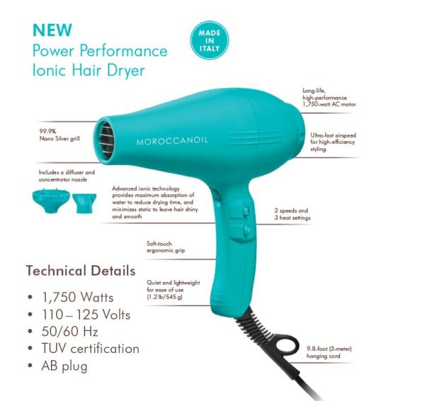 Moroccanoil - Power Performance Ionic Hair Dryer Online