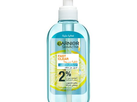 Garnier Fast Clear [2%] Salicylic Acid & Vitamin C - Anti-Acne Gel Wash 200ML For Discount